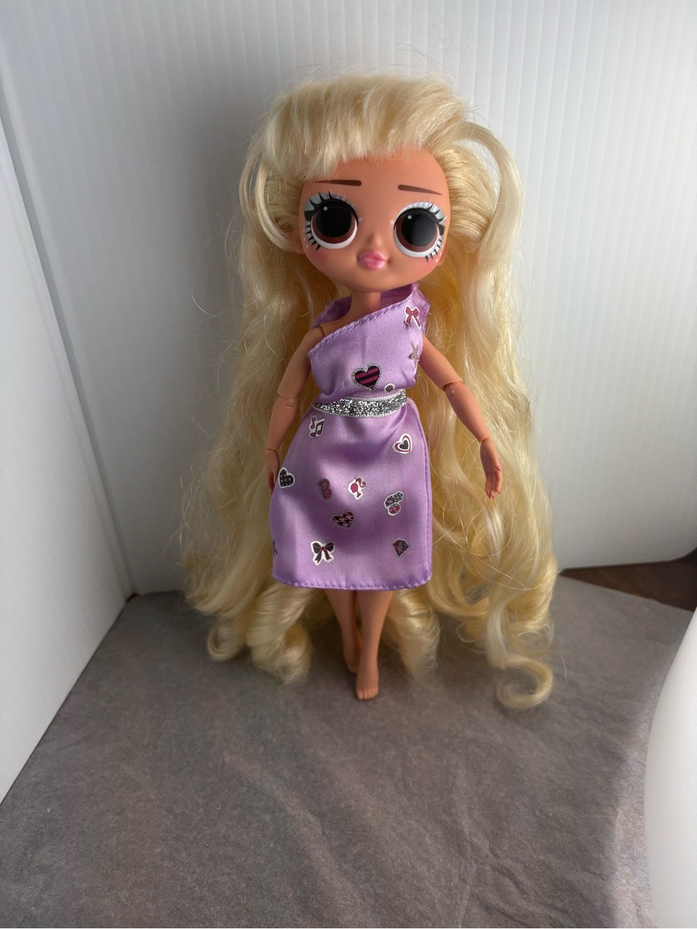 L.O.L. Surprise OMG Fly Gurl Fashion Doll Long Blonde Hair Brown Eyes Dress